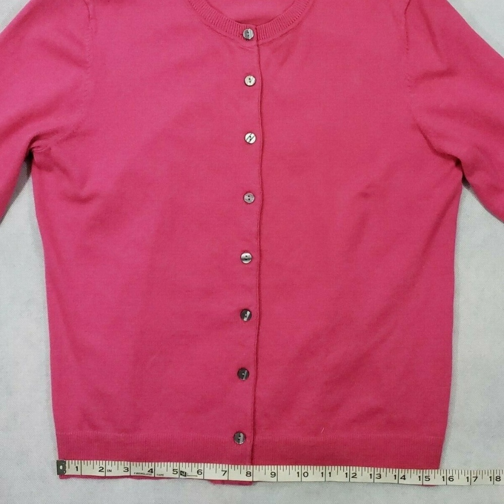 NWT Karen Scott Petite Large Cardigan Pink - Picture 6 of 8